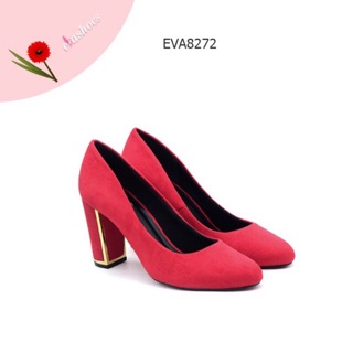 Giày cao gót đế vuông da lộn evashoes - eva8272