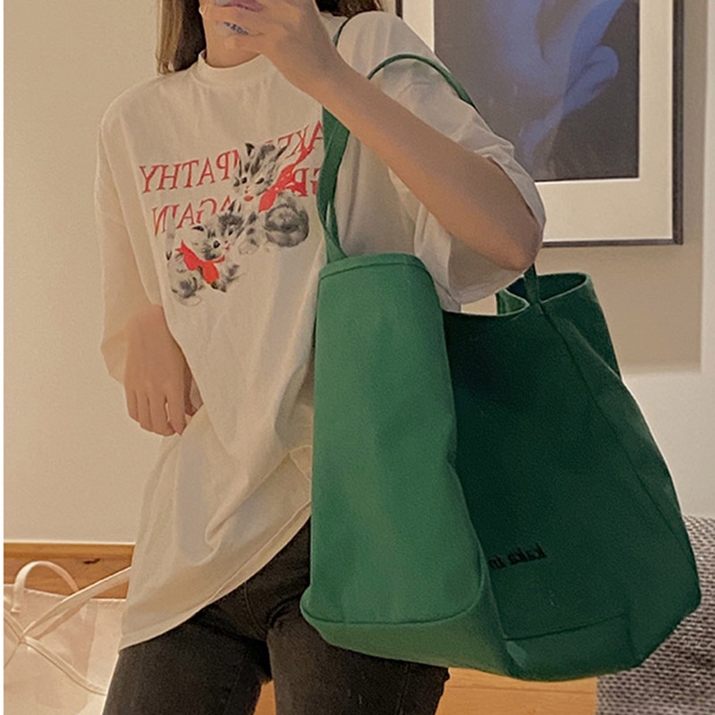 IELGY Túi Xách Canvas Sức Chứa Lớn Thời Trang Cho Nữ