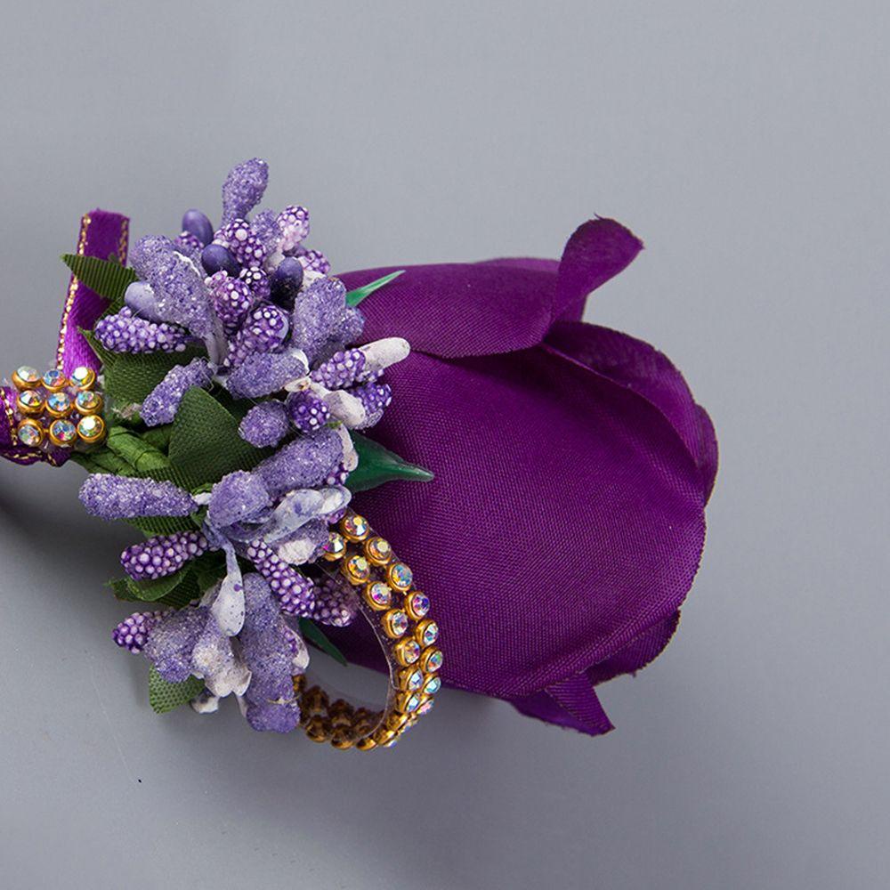 Bộ 2 Cái Nút Boutonniere Bằng Lụa Trang Trí Tiệc