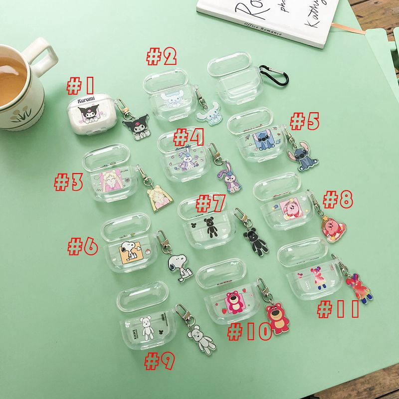 Vỏ bọc bảo vệ hộp sạc tai nghe trong suốt hình hoạt hình ZMI PURPODS PRO