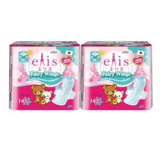 Băng vệ sinh Elis Fairy Wings 25cm 14 miếng combo 2 gói