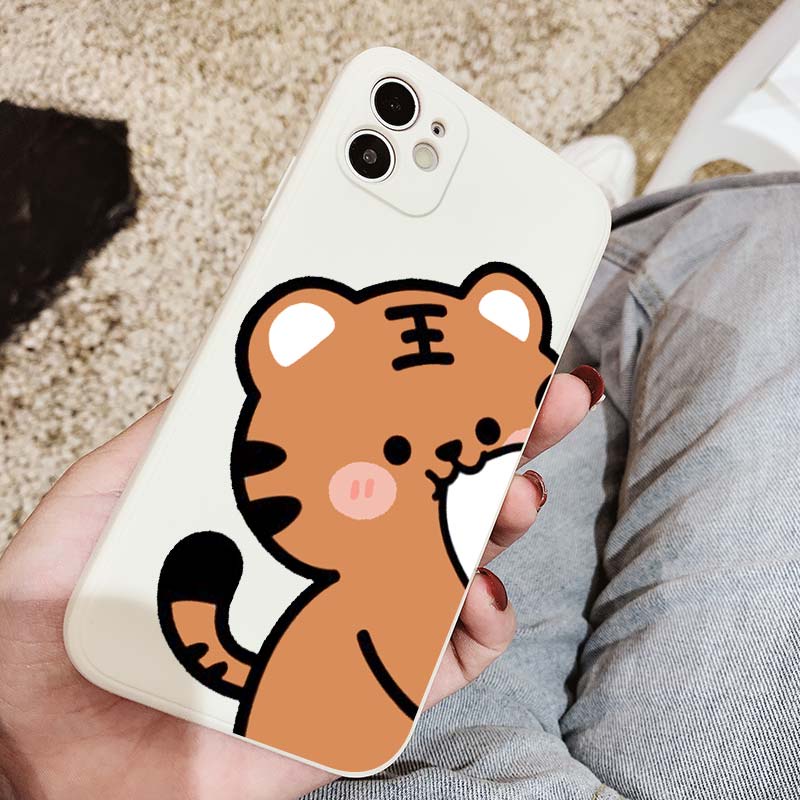 Ốp Điện Thoại Mềm Chống Sốc Hình Hổ 1 Cho iPhone 14 13 12 Mini 11 Pro MAX XR X XS MAX 8 7 6 Plus SE3 SE2