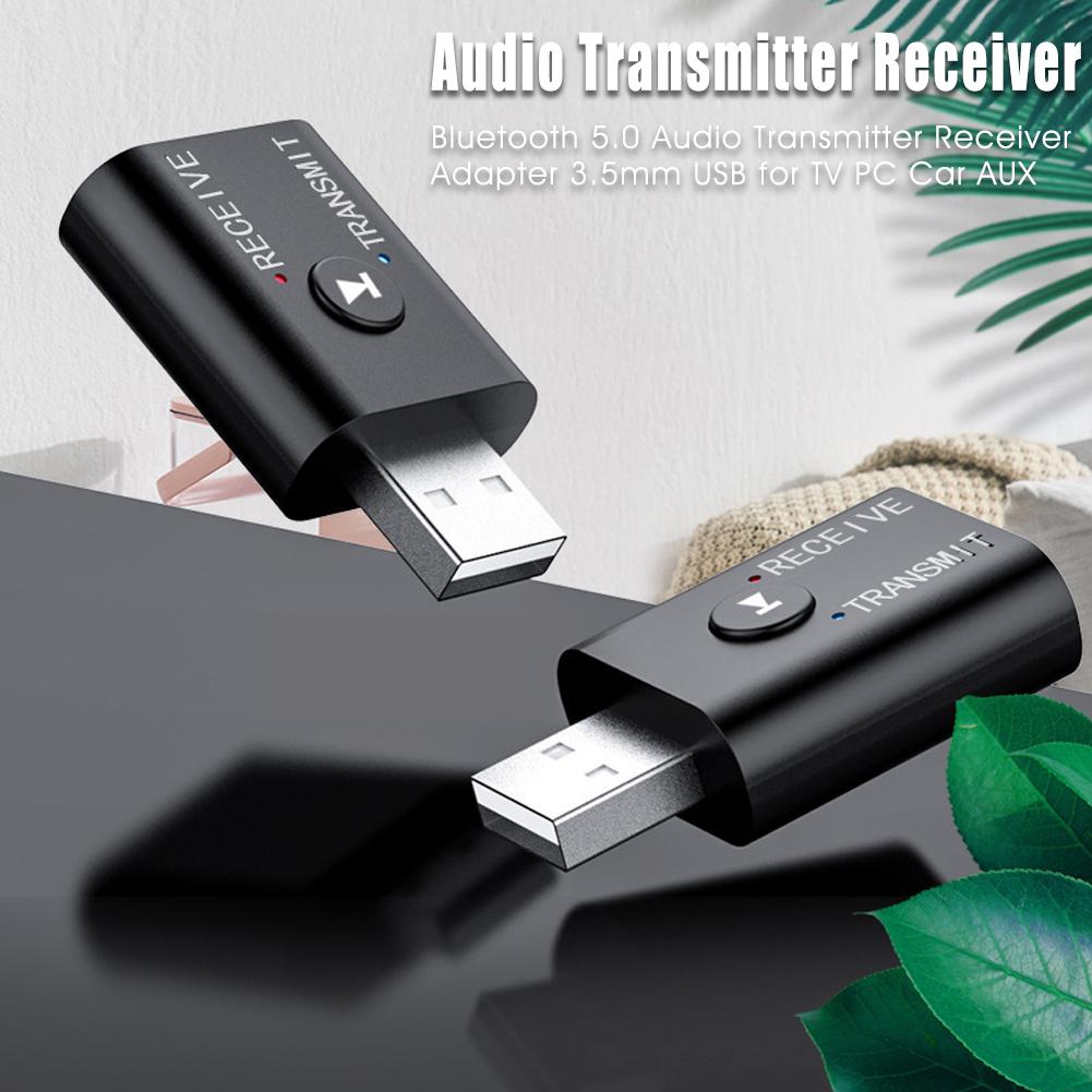 Bộ chuyển đổi bộ thu phát âm thanh Bluetooth 5.0 USB 3.5mm cho TV PC Xe hơi AUX