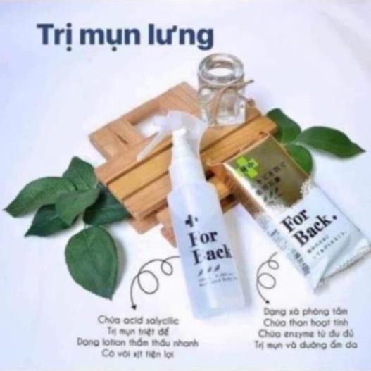 Xà phòng for back [Sạch Mụn 100%-Hàng A.uth] Combo xà phòng và gel xịt ngừa mụn lưng pelican nội địa Nhật Bản