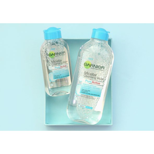 Nước tẩy trang garnier pháp 400ml, 125ml xanh dương