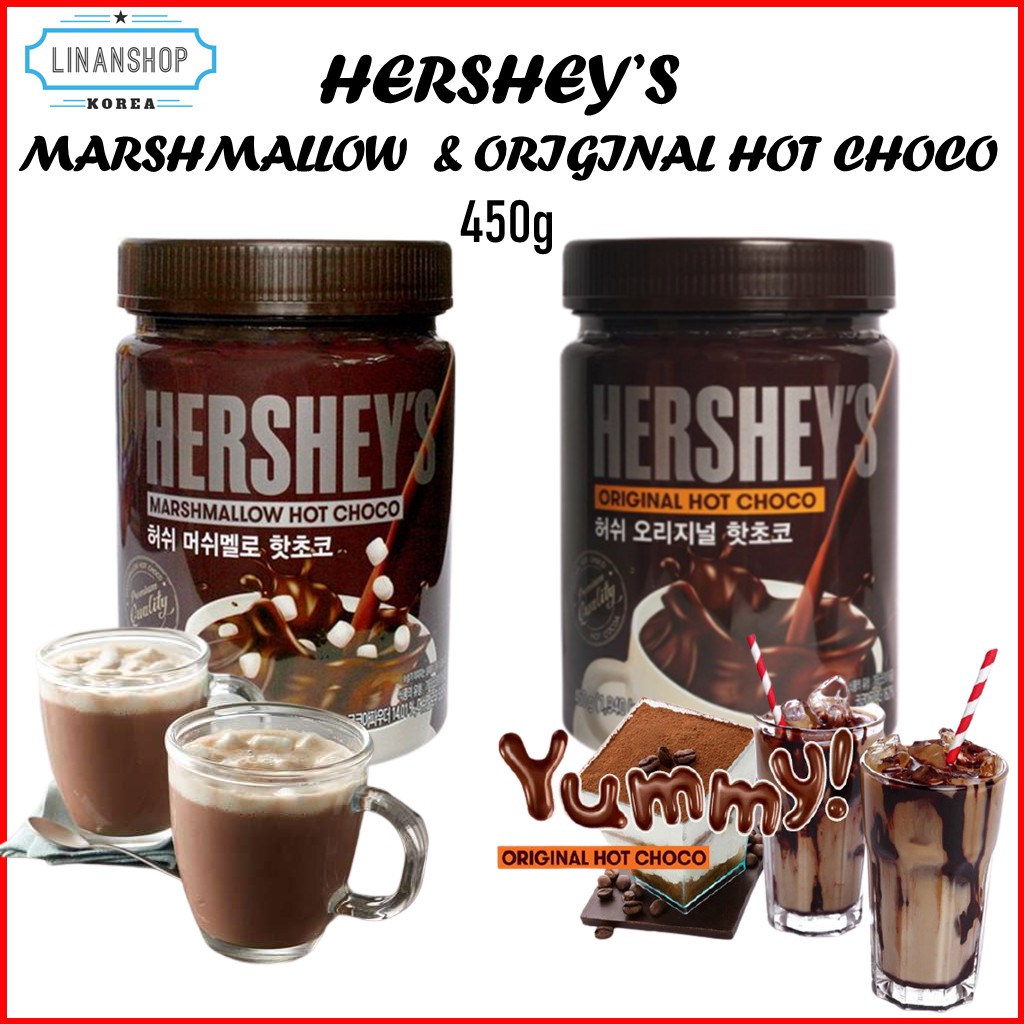 Hộp bột sô-cô-la nóng Hershey's Hàn Quốc 450G 2 loại