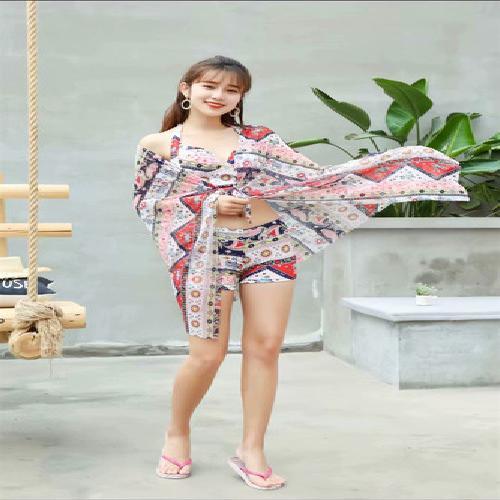 Bộ Bikini Hai Mảnh Họa Tiết Cổ Điển Cho Nữ | BigBuy360 - bigbuy360.vn