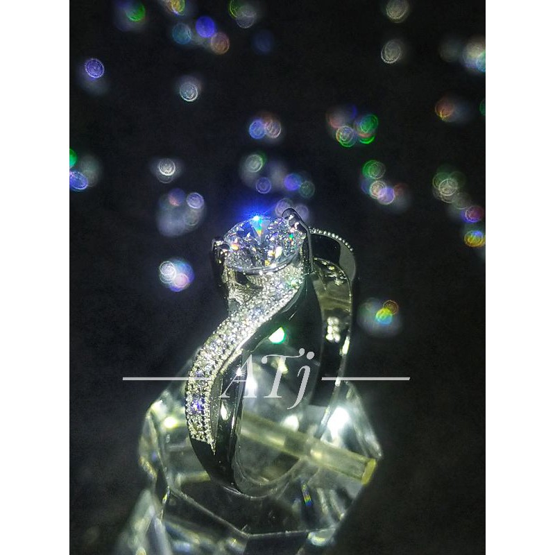 Nhẫn kim cương nhân tạo hột chủ 6lli