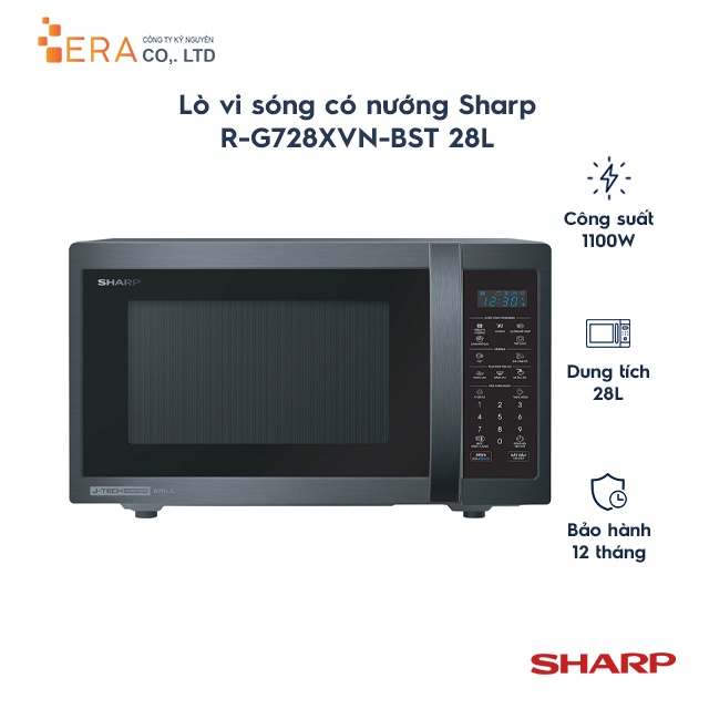 Lò vi sóng có nướng Sharp R-G728XVN-BST