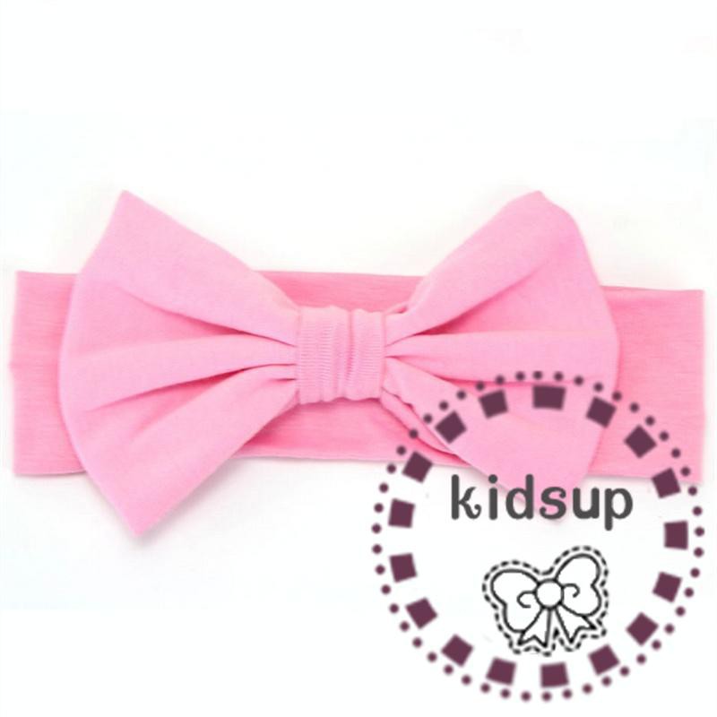 ✸ღ✸Details about Toddler Girls Baby Kids Big Bow Headband Hairband Stretch Turban Knot Head Wrap