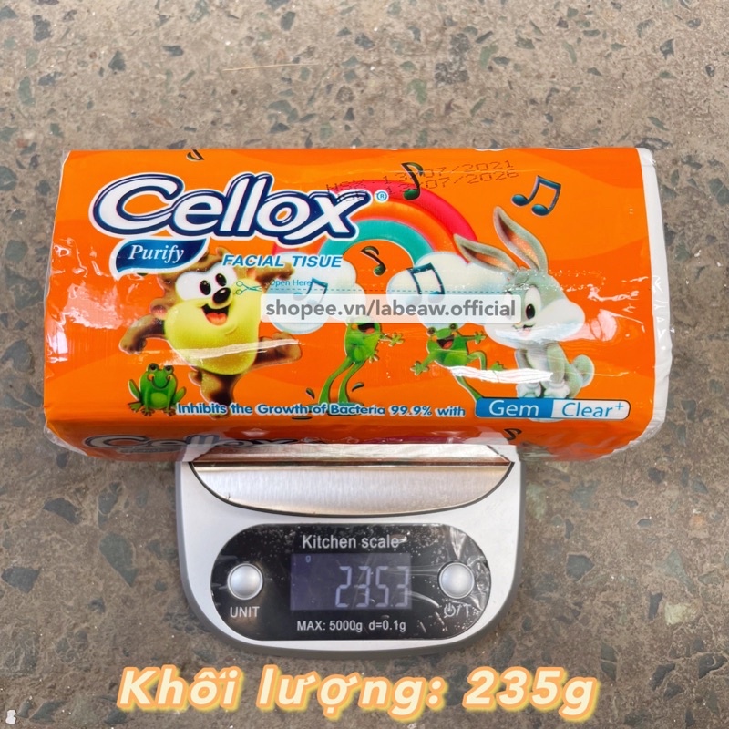 Khăn giấy rút CELLOX 3 LỚP x 260 TỜ (xịn tương đương giấy Hàng Không)