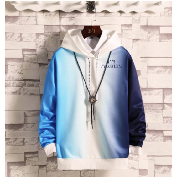 Áo hoodie tay dài màu gradient thời trang kiểu mới cho nam | BigBuy360 - bigbuy360.vn