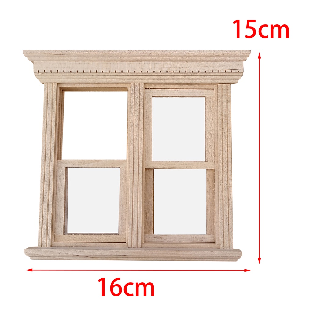 Mô Hình Cửa Sổ Mini Bằng Gỗ Dùng Trang Trí