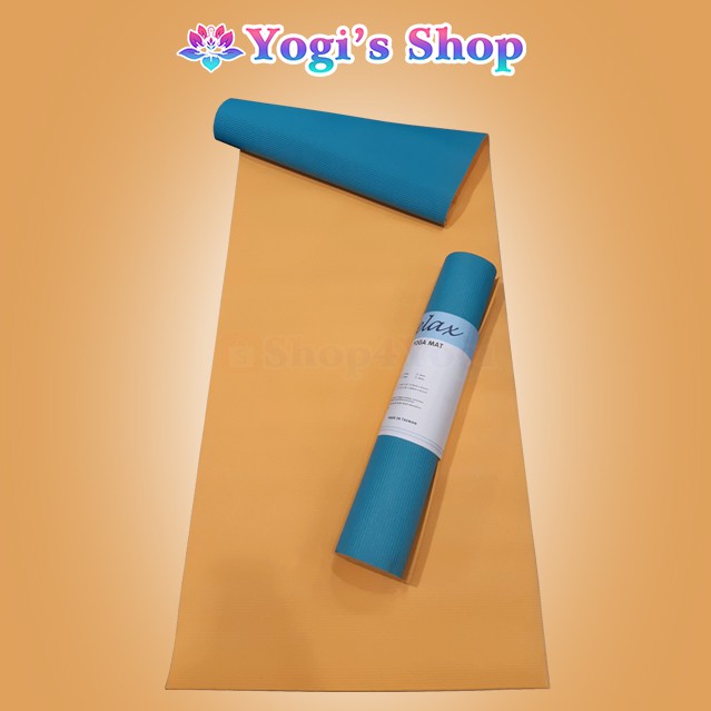 Thảm Tập Yoga Relax PVC 6mm 2 Màu Và Túi Đựng | Hàng Đài Loan Xuất Khẩu