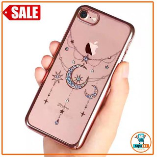 Ốp Lưng Iphone 8 / Iphone 7/ Iphone 8 Plus / Iphone 7 Plus Đính Đá Swarovski Tiện Lợi