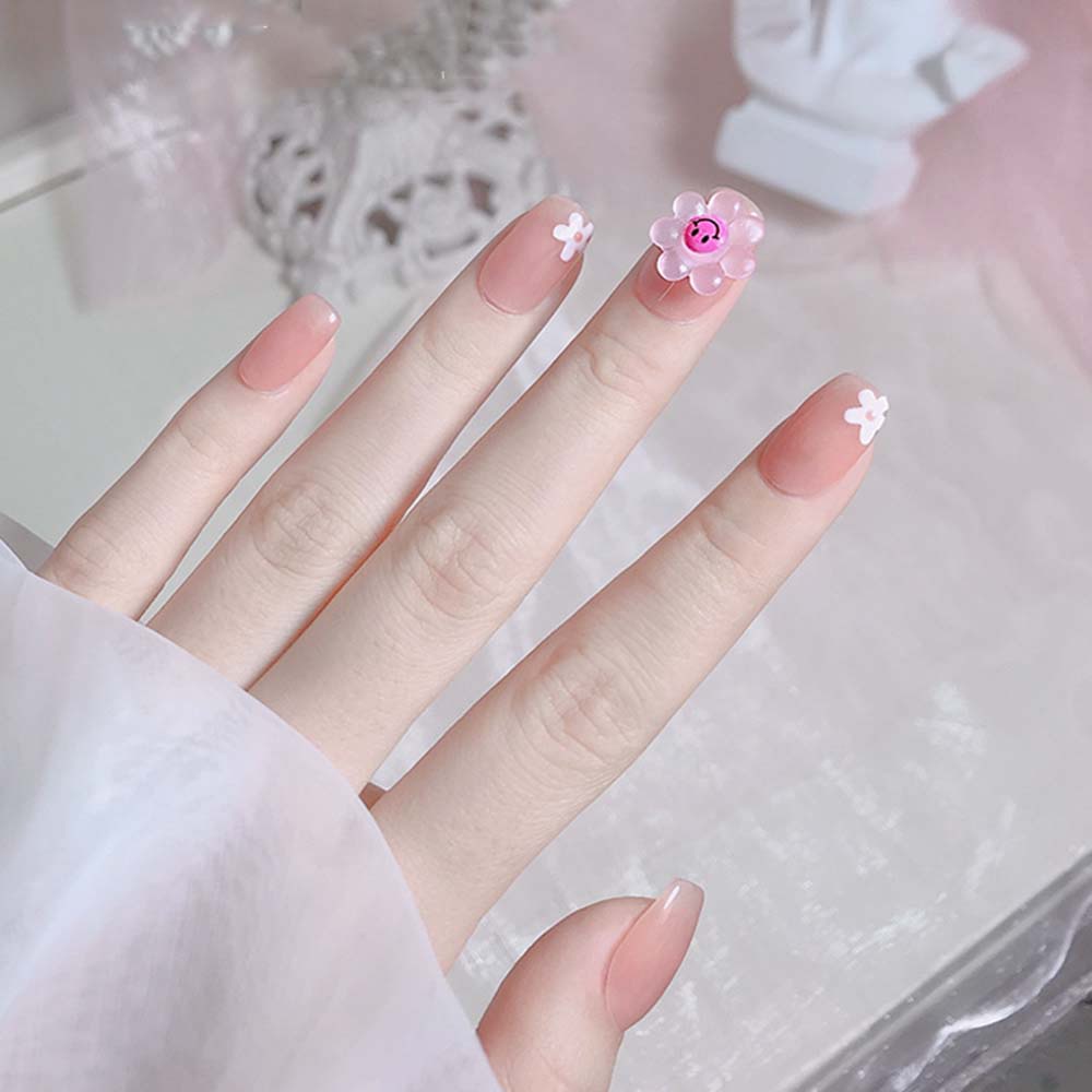 Phụ Kiện Trang Trí Móng Tay 3D Hình Hoa Hướng Dương Nhiều Màu Sắc