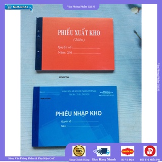 [ SỐC TOÀN SÀN ] Phiếu xuất kho,phiếu nhập kho 2 Liên Cacbon 100 Tờ/ Quyển