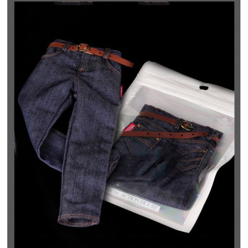 Quần Jeans nam Denim tỉ lệ 1 / 6 cho mô hình nhân vật nam 12 ' '
