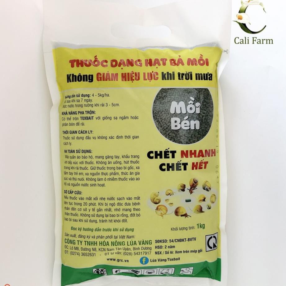 Thuốc diệt ốc sên, ốc bưu vàng Toxbait 1Kg mồi bén ốc chết nhanh