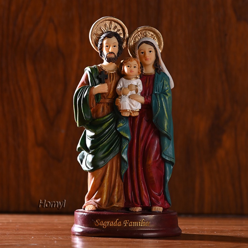 Tượng Chúa Jesus Mary Kích Thước 5.5 Inch Dùng Trang Trí