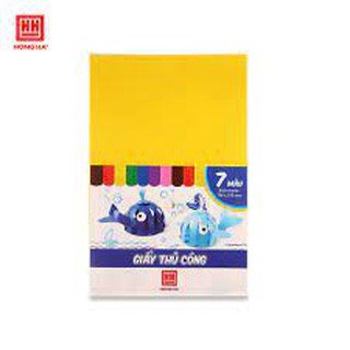 Giấy thủ công 7 màu hồng hà 3485