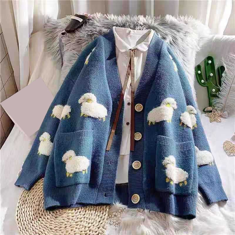 Áo Khoác Cardigan Hàn Quốc Dáng Rộng