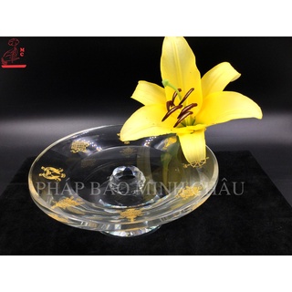 [PHÁP BẢO MINH CHÂU] Mâm Bồng Pha Lê 8 Cát Tường 6" - 7"