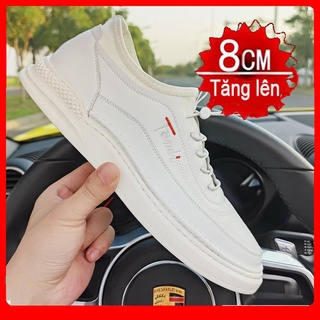 ♟Giày nam thời trang mới 2021, giày tăng chiều cao 8cm