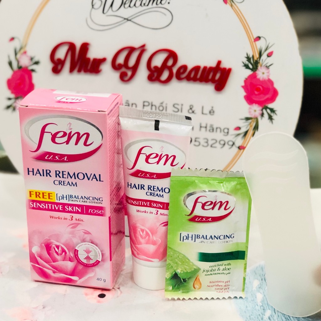 Kem Tẩy Lông Fem (HAIR REMOVAL CREAM 40G) HỒNG THÁI LAN