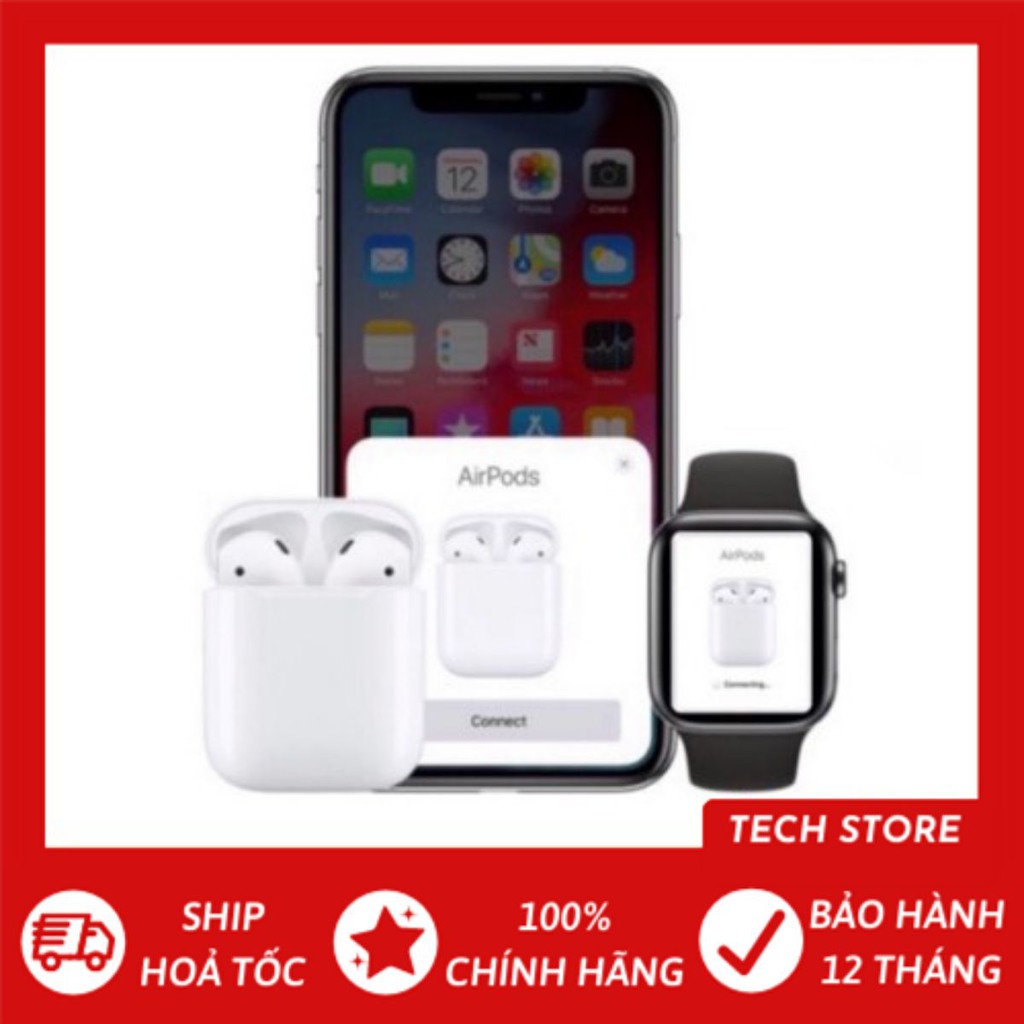 ✅ FREESHIP ✅ Tai nghe bluetooth Airpod 2 bản CAO CẤP NHẤT 2021 có sạc không dây + Cảm biến, tự động kết nối Techstore