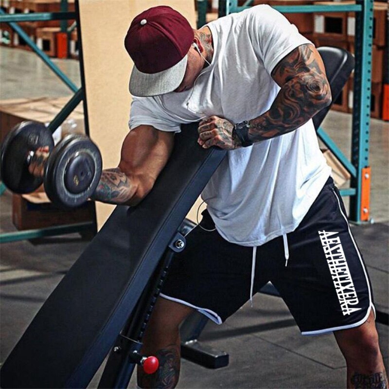 Quần short thể thao tập gym vải lưới thoáng khí thoải mái size lớn thời trang cho nam