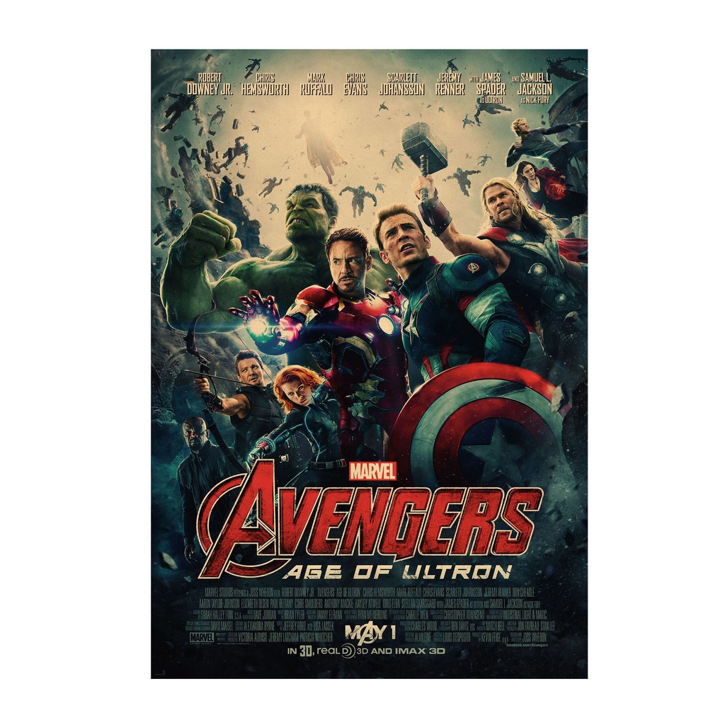 Giấy Dán Tường Hình Truyện Tranh Marvel 50.5 * 35cm