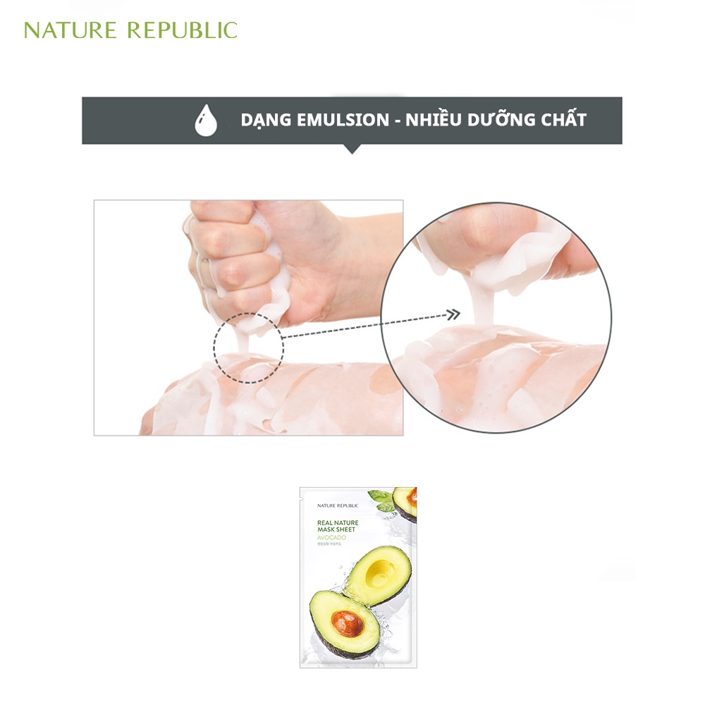 Combo 10 mặt nạ Nature Republic real nature mix ngẫu nhiên
