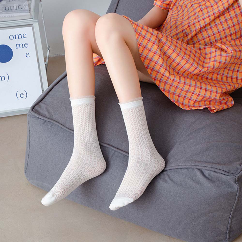 Đôi Vớ Trong Suốt Thoáng Khí Thời Trang Hàn Quốc Cho Nữ