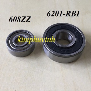 01 CÁI - BẠC ĐẠN 6201 DDU - VÒNG BI 608ZZ