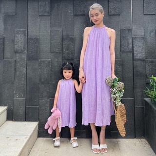Đầm đôi xốp nhún cho mẹ và bé
