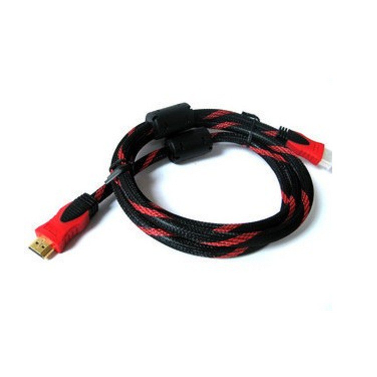 Cáp HDMI bọc dù siêu bền dài 1.5m, đầu cáp mạ vàng có chống nhiễu