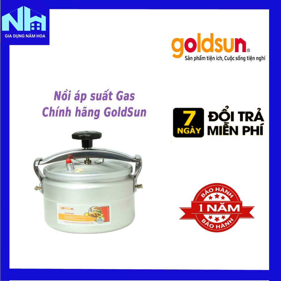 NỒI ÁP SUẤT- Đun Gas giữ được dinh dưỡng GOLDSUN DB2701-chính hãng