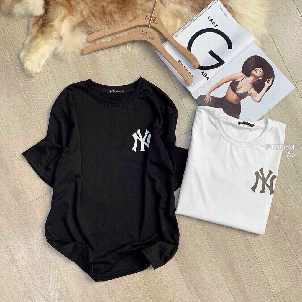 Áo phông from rộng tay lỡ unisex nam nữ, áo thun in chữ nhiều mẫu NY, CREW, PARIS đơn giản, cá tính