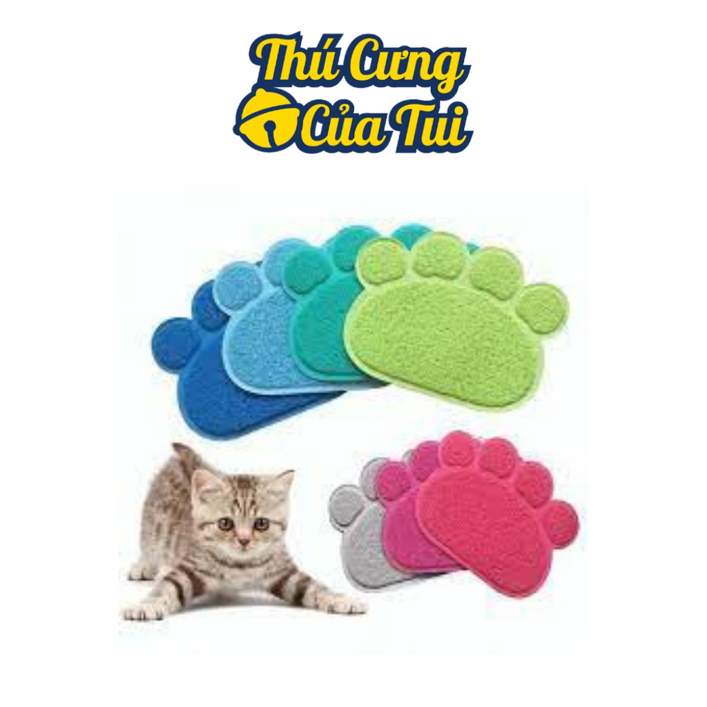 Thảm Lót Khay Vệ Sinh Cho Mèo Chống Văng Cát - Thú Cưng Của Tui