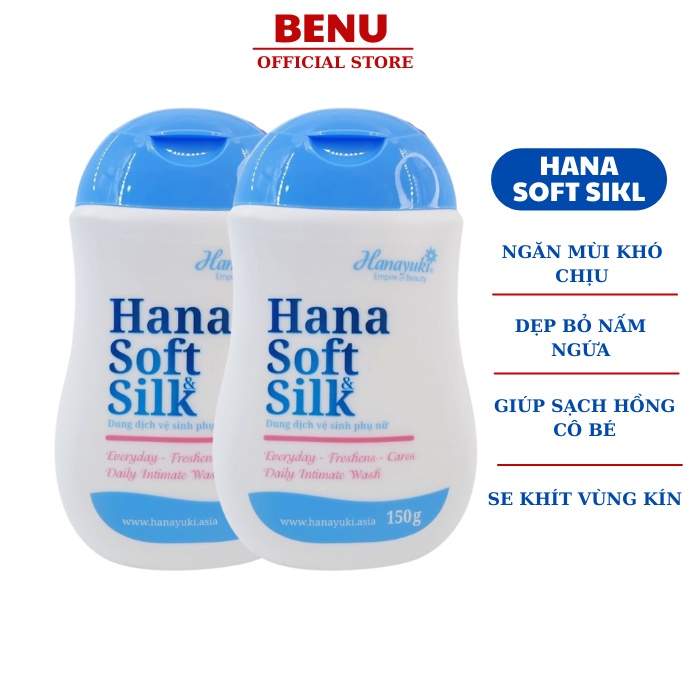 Dung Dịch Vệ Sinh Phụ Nữ Hana Soft Silk Khử Mùi Vùng Kín Thơm Mát Cả Ngày