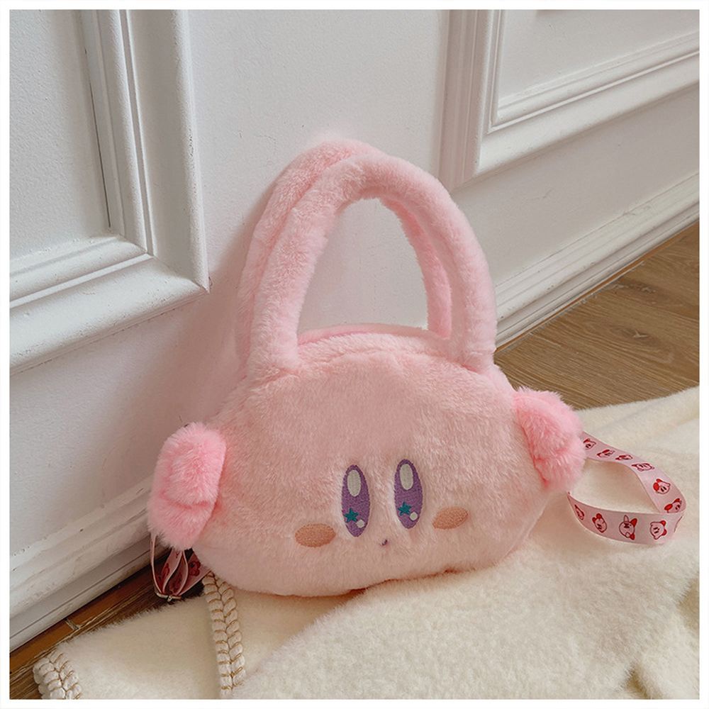 Túi đeo chéo hình thú nhồi bông Kirby đáng yêu dành cho trẻ em
