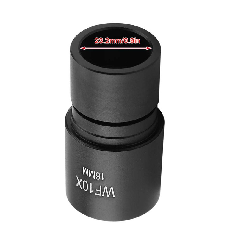 Ống kính thị kính hiển vi, DM-R001 WF10X 16mm Thị kính cho kính hiển vi sinh học Gắn mắt 23,2mm với tỷ lệ 0,1mm