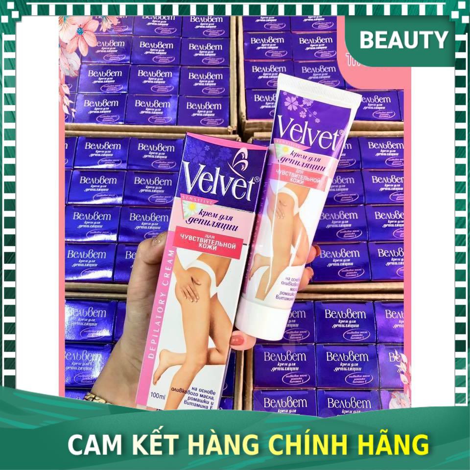 [Chính hãng 100%] Kem tẩy lông VELVET không đau rát, sử dụng tay, chân, nách, bụng