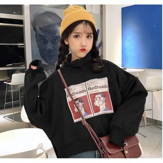 ÁO NỈ CỔ LỌ ULZZANG (KÈM ẢNH THẬT)