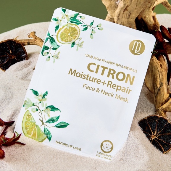 MẶT NẠ MIẾNG LẺ NOL CITRON MOISTURE REPAIR-CHỐNG LÃO HOÁ VÀ CĂNG DA