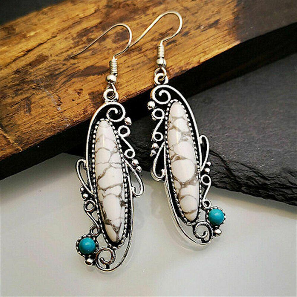 Khuyên Tai Kim Loại Phong Cách Retro