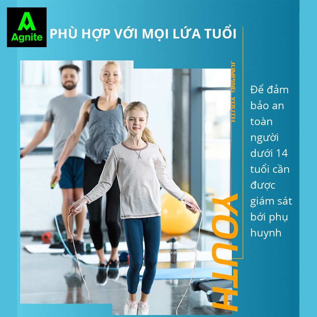 Dây Nhảy Đếm Số Tự Động Agnite Dài 2,8m F4103