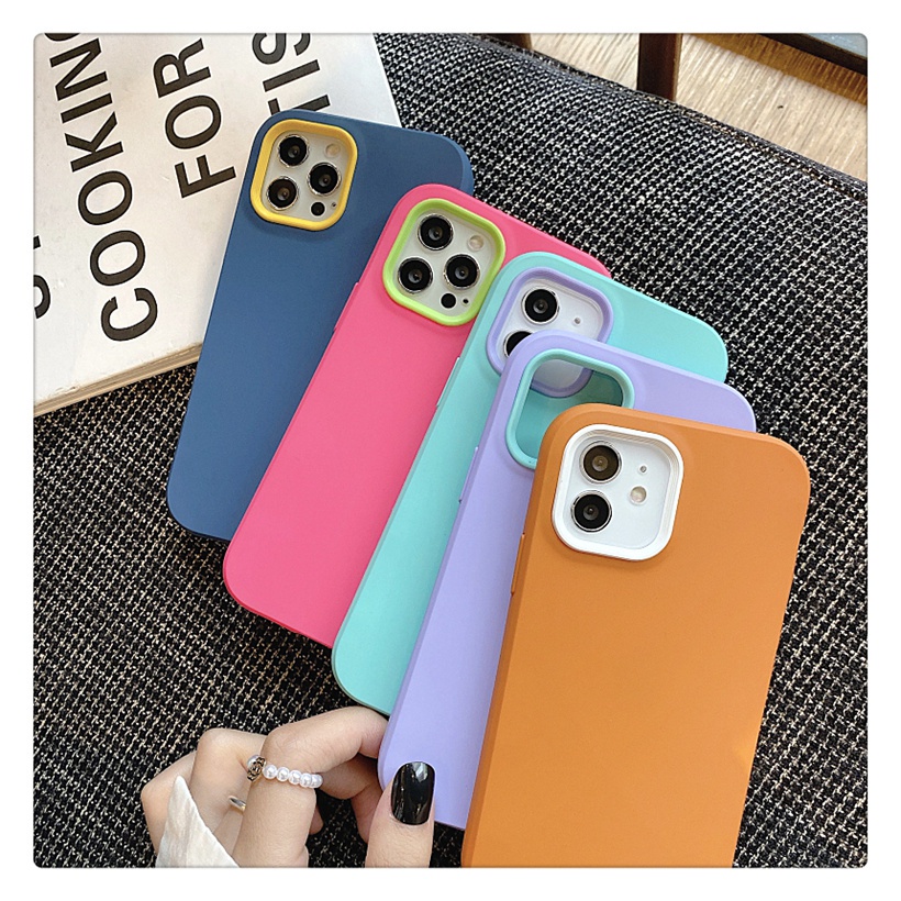 Ốp Điện Thoại Silicone Chống Rơi 3 Trong 1 Cho OPPO A77s A57 A77 Reno 8Z 8 7 7Z 6 5 4Z 5 Lite 5F A54 A16 A94 A92 A52