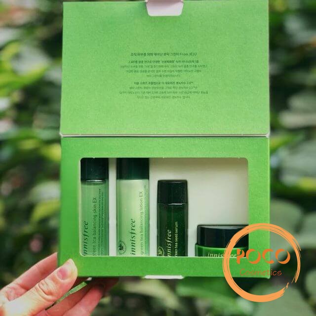 Bộ kit Innisfree trà xanh 4 món Balancing Special Kit Ex